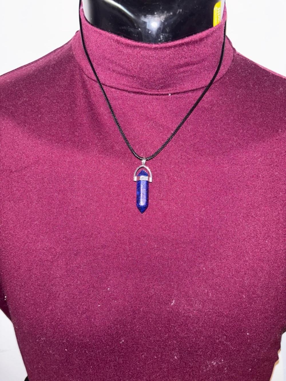 Lapis Blue Crystal Pendant Necklace - Women's Jewelry